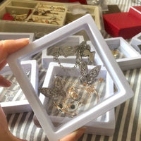Floating Jewellery Display Boxes | 10-Piece Set-BLACK-7 X 7 CM-State of Style