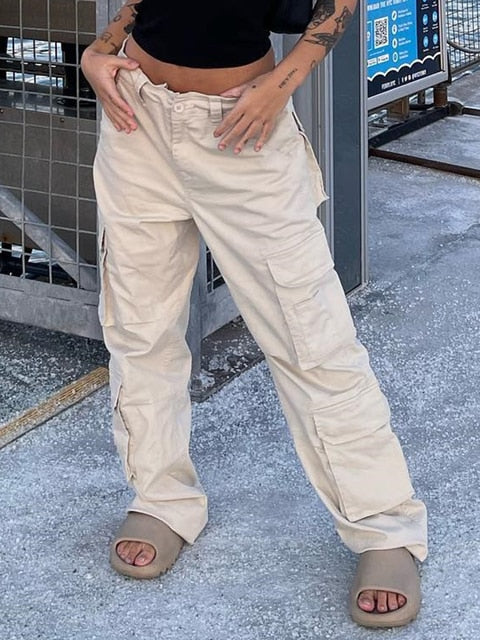 FloortjesPants | Stylish & Functional Women's Cargo Pants-White-S-State of Style
