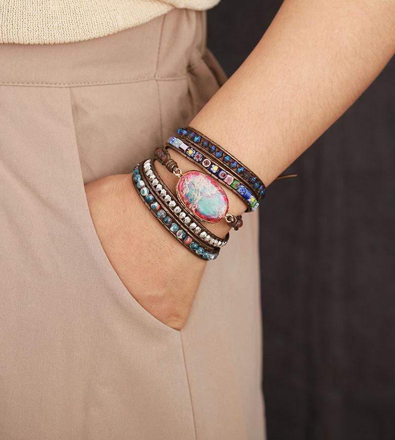 Flora Flower Protection Wrap Bracelet - Boho Elegance-State of Style