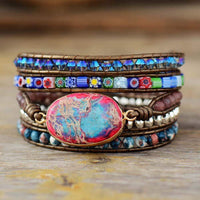 Flora Flower Protection Wrap Bracelet - Boho Elegance-State of Style