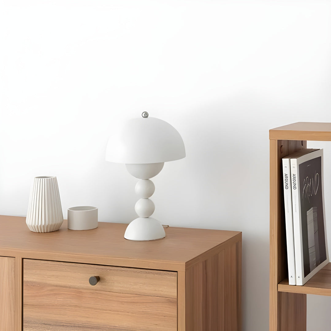 FloraGlow Table Lamp - Scandinavian Design-Black-State of Style