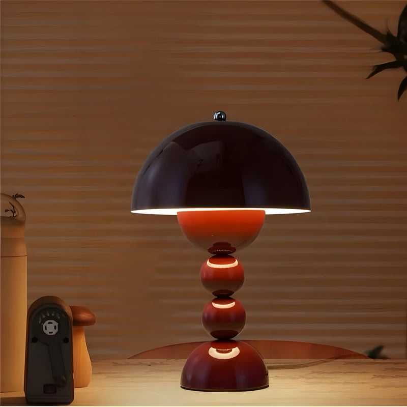 FloraGlow Table Lamp - Scandinavian Design-Red-State of Style