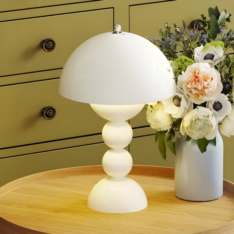 FloraGlow Table Lamp - Scandinavian Design-White-State of Style