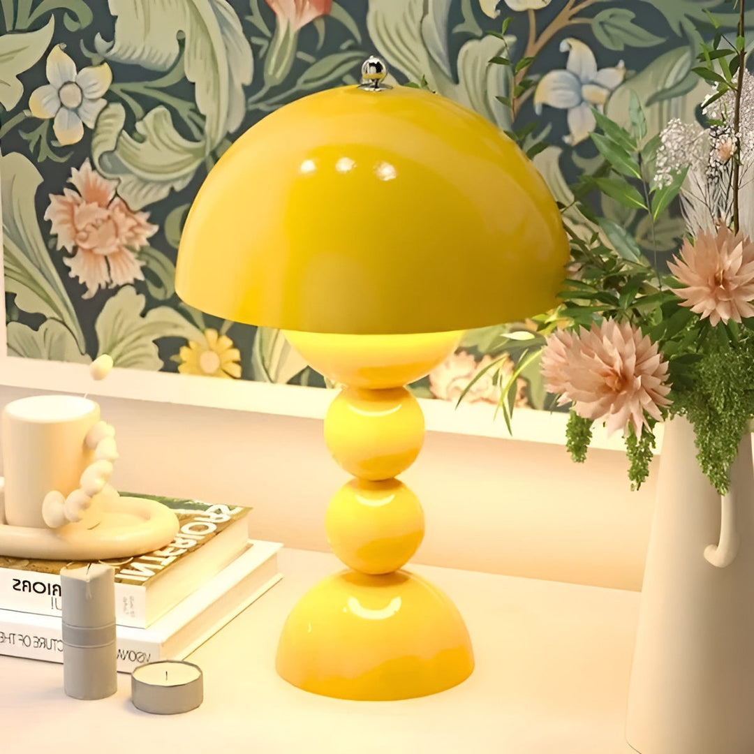 FloraGlow Table Lamp - Scandinavian Design-Yellow-State of Style