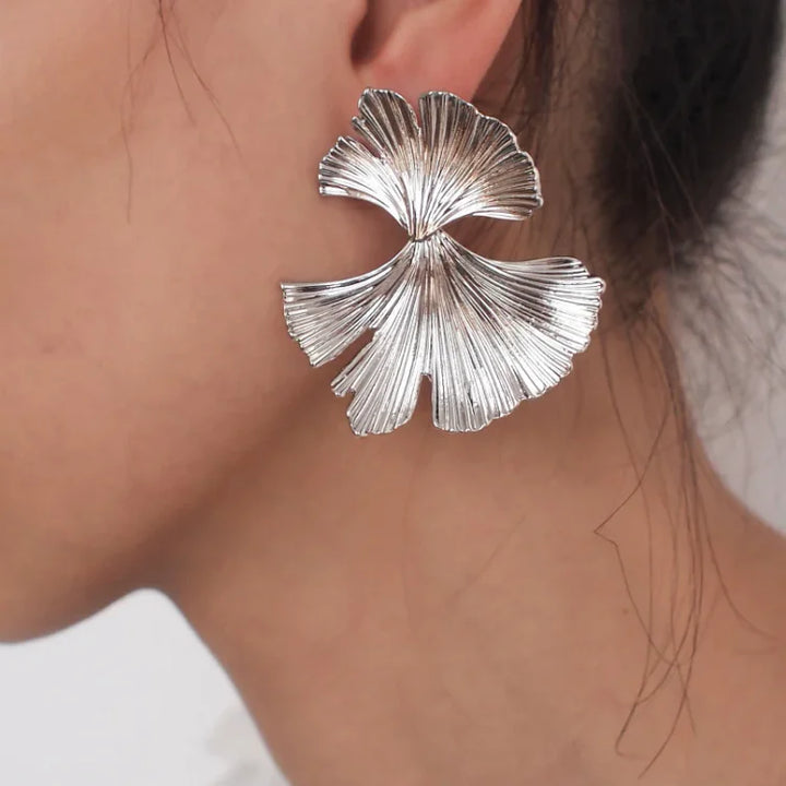 Floral Earrings in Gold and Silver – Liora-Silver-State of Style