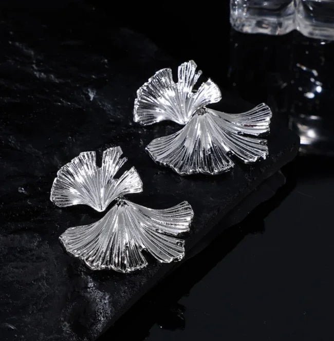 Floral Earrings in Gold and Silver – Liora-Silver-State of Style
