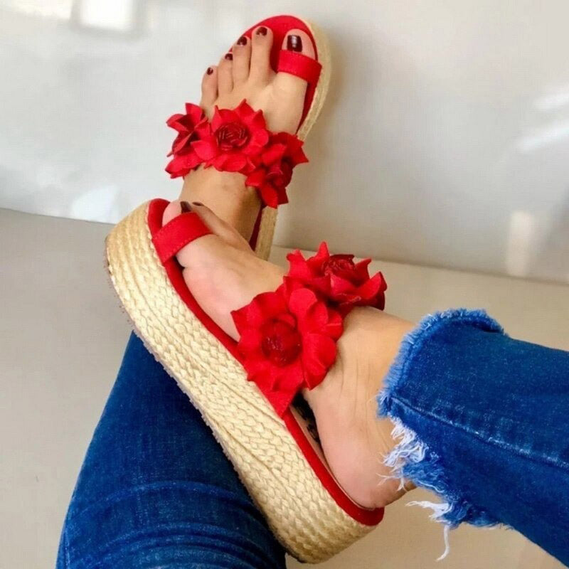 Floral Sandals | Elegant Women's Footwear-Black-3.0-State of Style