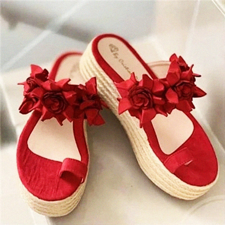 Floral Sandals | Elegant Women's Footwear-Black-3.0-State of Style