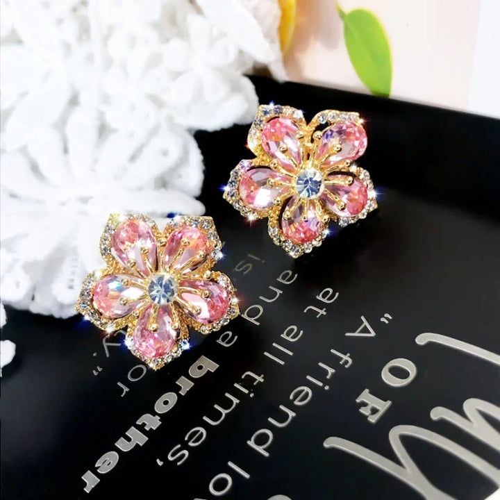 Floral Zirconia Earrings – Flora-State of Style