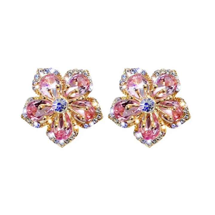Floral Zirconia Earrings – Flora-State of Style