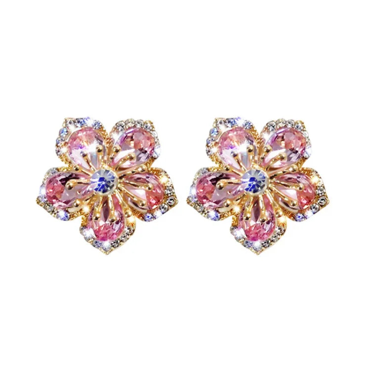 Floral Zirconia Earrings – Flora-State of Style