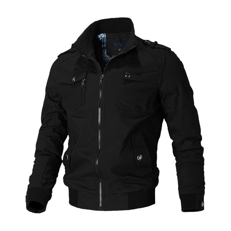 FlorisJacket | Lightweight Windbreaker Jacket for Men-Black-M-State of Style