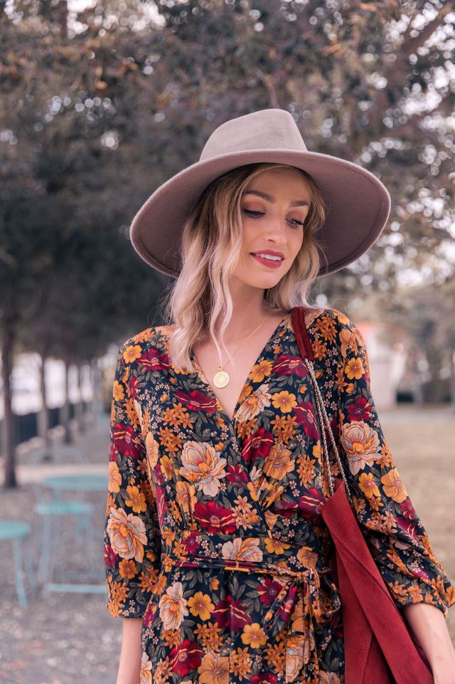 Flower Print Midi Dress - Lily-S-State of Style