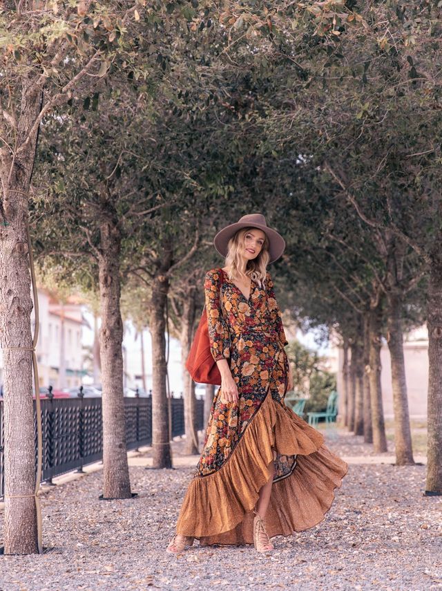Flower Print Midi Dress - Lily-S-State of Style