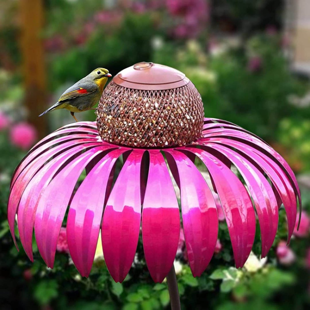 Flower-shaped Bird Feeder - FloraFeeder-Red-State of Style
