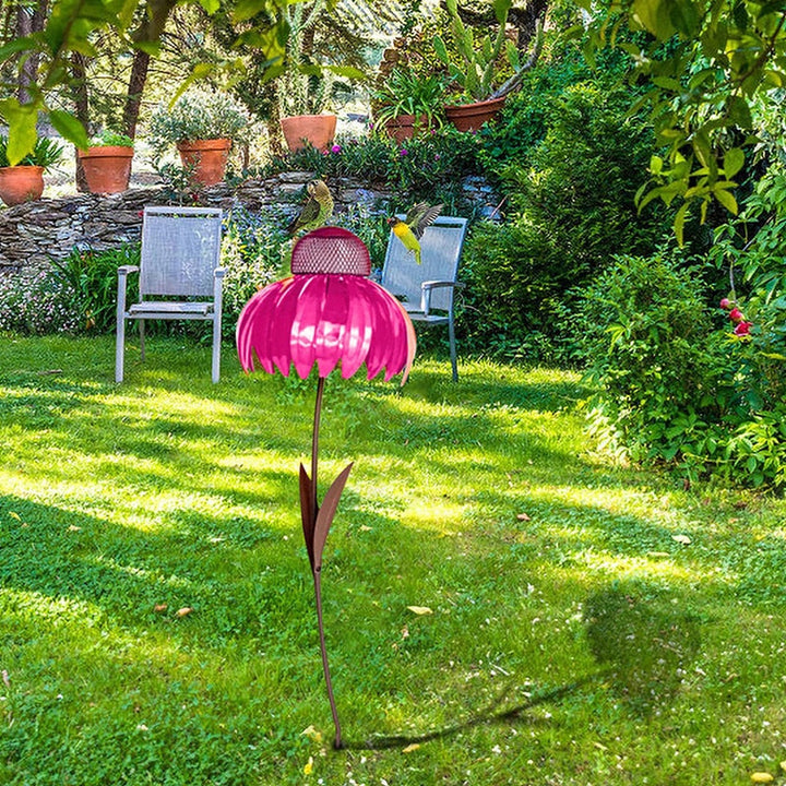 Flower-Shaped Bird Feeder - FloraFeeder-Red-State of Style