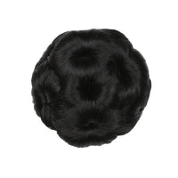 Flower-shaped Hair Clip with Hair Extension – Fiora-Black-State of Style