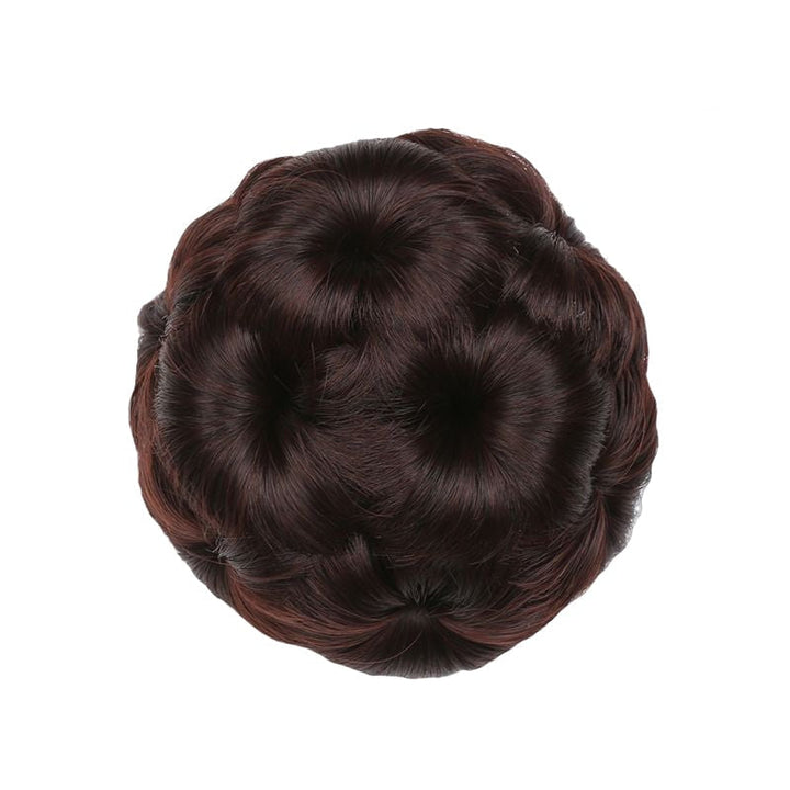 Flower-shaped Hair Clip with Hair Extension – Fiora-Dark purple-State of Style