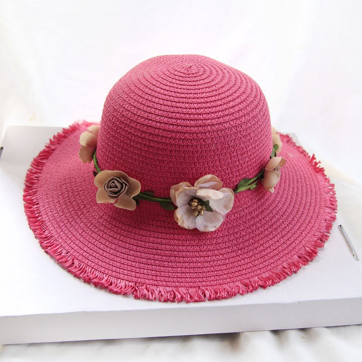 FloweryHat | Stylish & Protective Sun Hat for Women-Plum Red-State of Style
