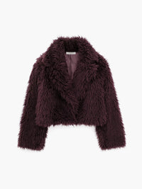 Fluffy Faux Fur Short Coat - Lina-XS-State of Style