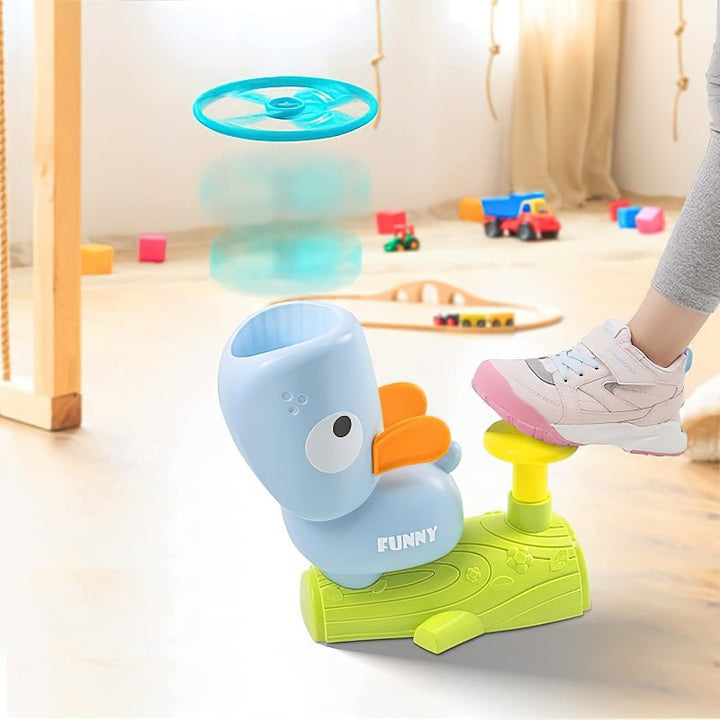 Throwing-disc toy for children, battery-free – suitable for indoor and outdoor use