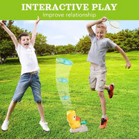 Throwing-disc toy for children, battery-free – suitable for indoor and outdoor use