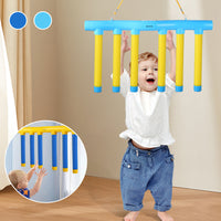 Electronic reaction game with falling bars and speed settings.