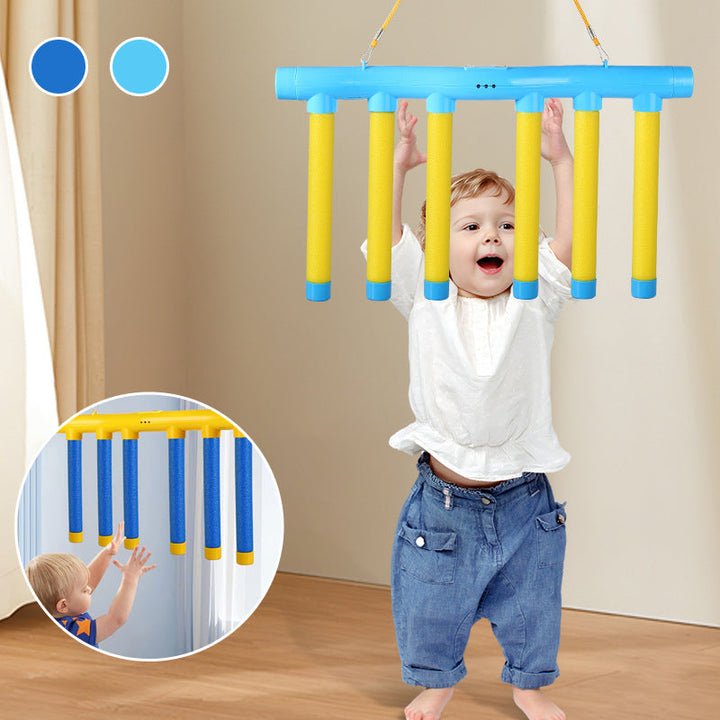 Electronic reaction game with falling bars and speed settings.