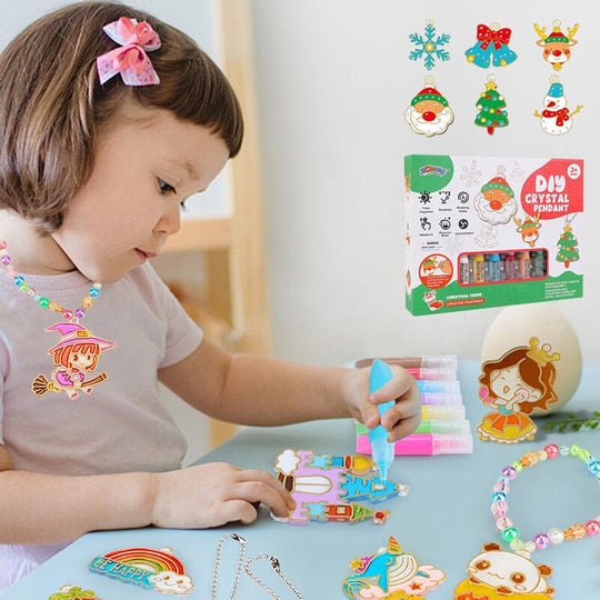 Creative craft kit for children – make your own sparkly hanging decorations