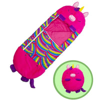 Foldable Kids' Sleeping Bag in Animal Shape – Snoozi-Pink Unicorn-135x50cm-State of Style
