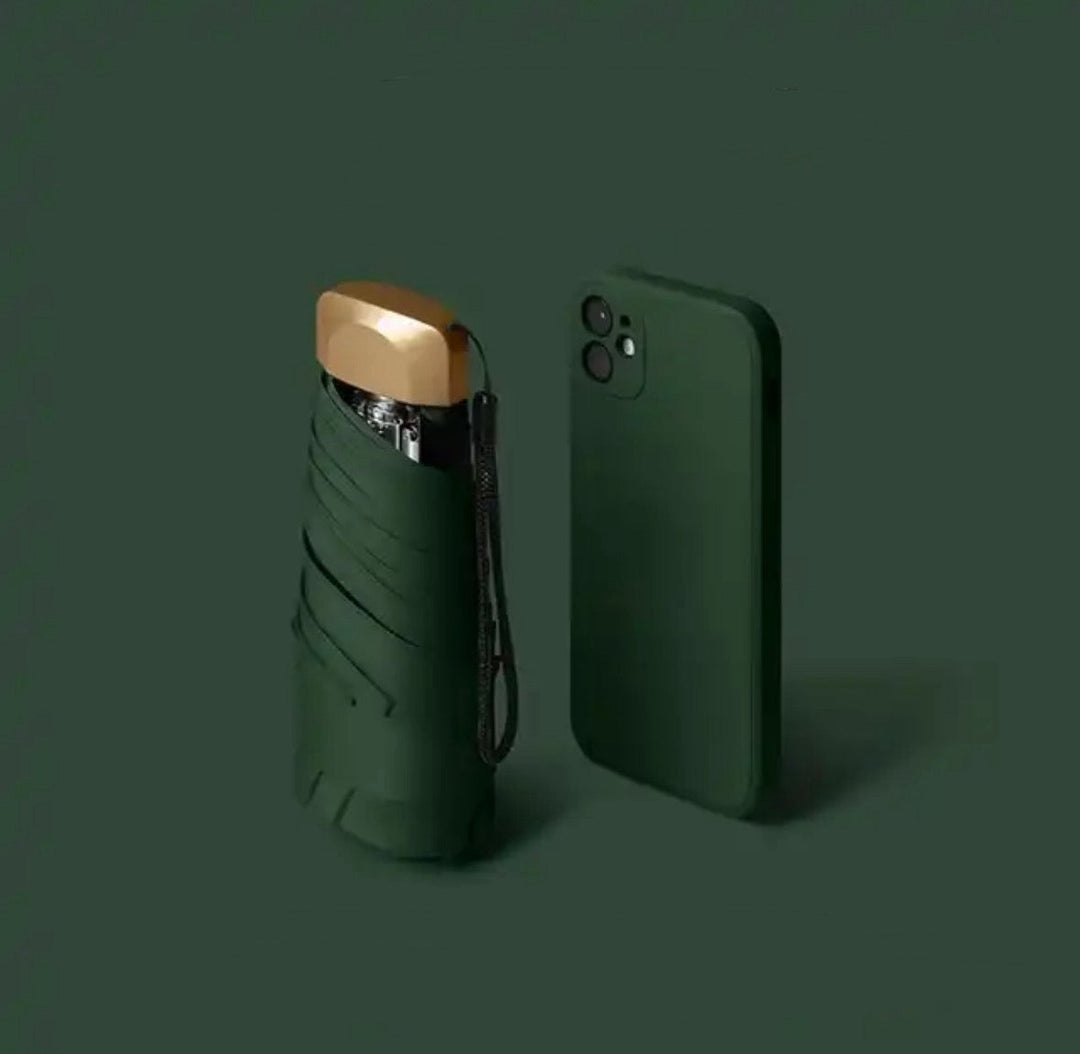 Foldable Mini Umbrella for On-the-Go – Pico-Green-State of Style