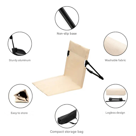 Foldable Outdoor Chair - TrekSeat-Black-State of Style
