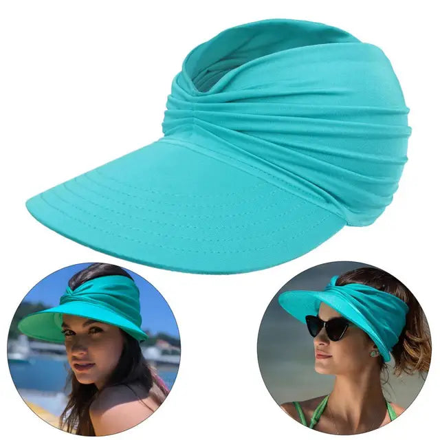 Foldable sun hat with a large brim and UV protection – Babes-Camel-One size fits all-State of Style
