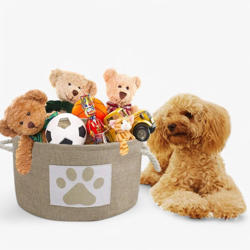 Foldable Toy Basket with Rope Handle – Livia-State of Style