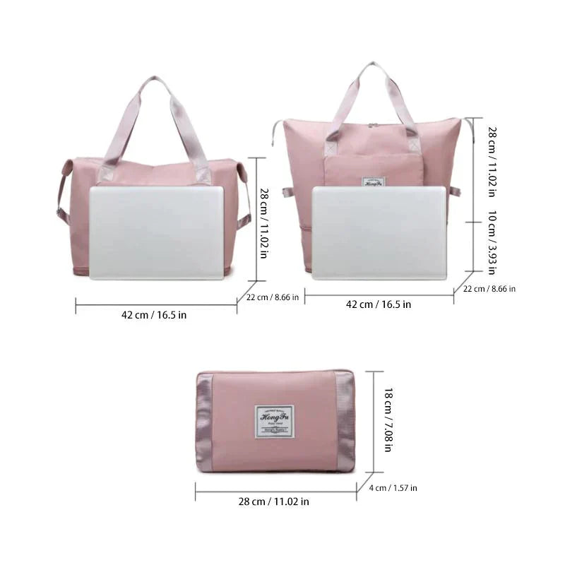 Foldable Travel Bag - FlexiCarry-Black-State of Style