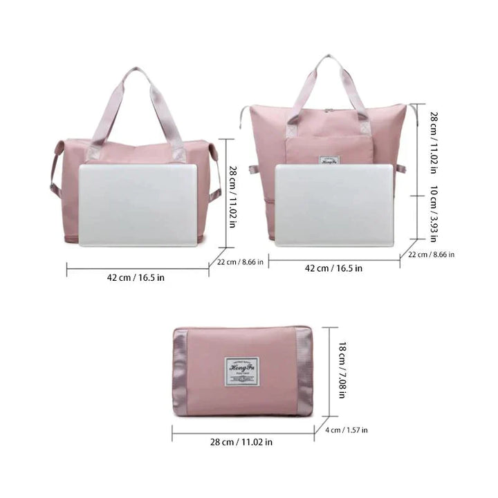 Foldable Travel Bag - FlexiCarry-Black-State of Style