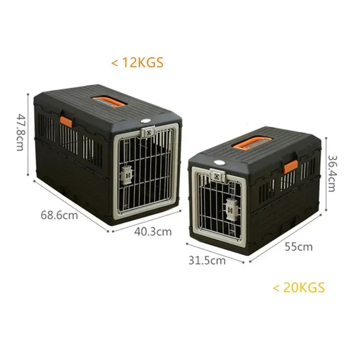 Foldable Travel Basket for Dogs and Cats - PetVoyager-Less than 12 kg-State of Style