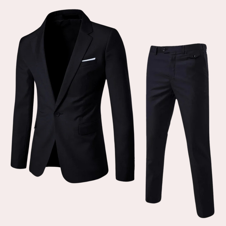 Formal and Comfortable Men's Suit - Thomas-Black-S-State of Style