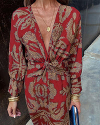 Formal Summer Dress with Timeless Class – Amara-Red-S-State of Style
