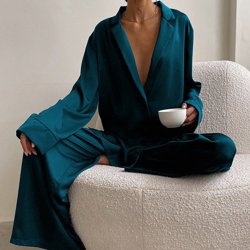 FrenchinsPyjama | Soft & Stylish Pajama Set for Women-Black-S-State of Style