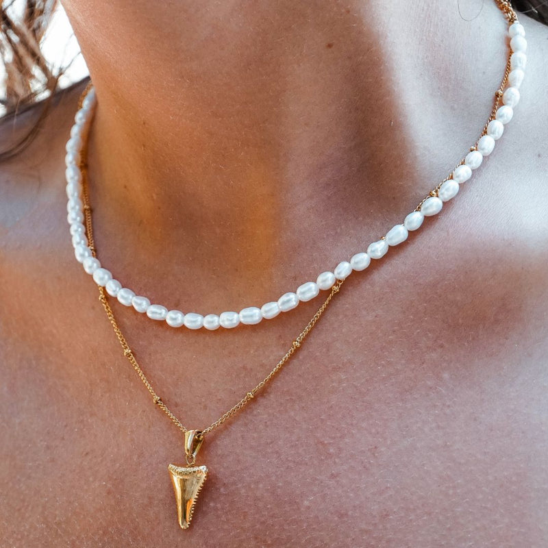 Freshwater Pearl Choker - Amélie-Gold-State of Style