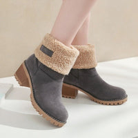 FrostStep Winter Boots | Insulated Winter Ankle Boots with Heel for Women-Grey-3.0-State of Style