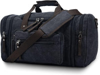 Expandable Canvas Weekender Duffel Bag – 40L to 50L Travel Carry-On