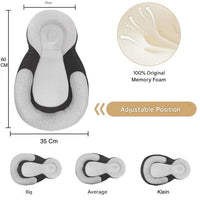 Ergonomic portable baby bed with head support to prevent flattening of the head – Sleep Cocoon