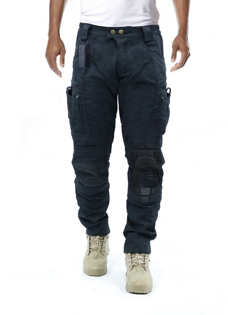 Functional Cargo Trousers for Men - Liam-Black-S-State of Style
