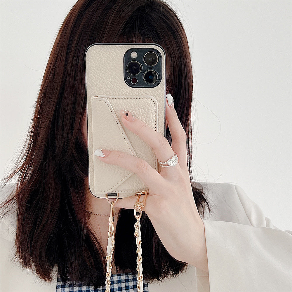 Functional iPhone Case with Wallet - Celeste-Beige-iPhone 7-State of Style