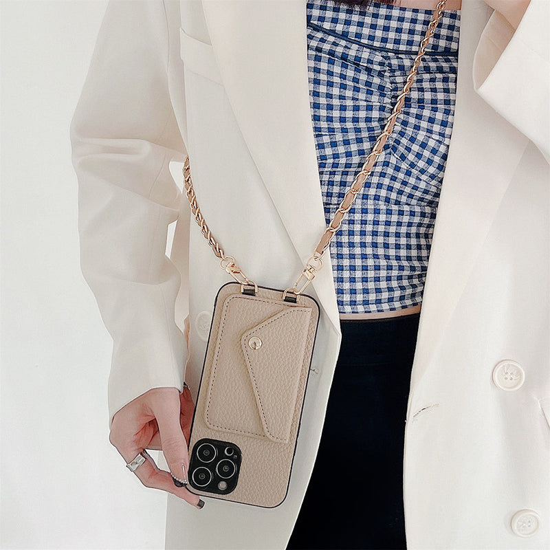 Functional iPhone Case with Wallet - Celeste-Brown-iPhone 7-State of Style