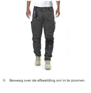 Functional Men's Cargo Trousers with Knee Protection – Bram-Grey-S-State of Style
