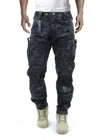 Functional Men's Cargo Trousers with Knee Protection – Bram-Grey-S-State of Style
