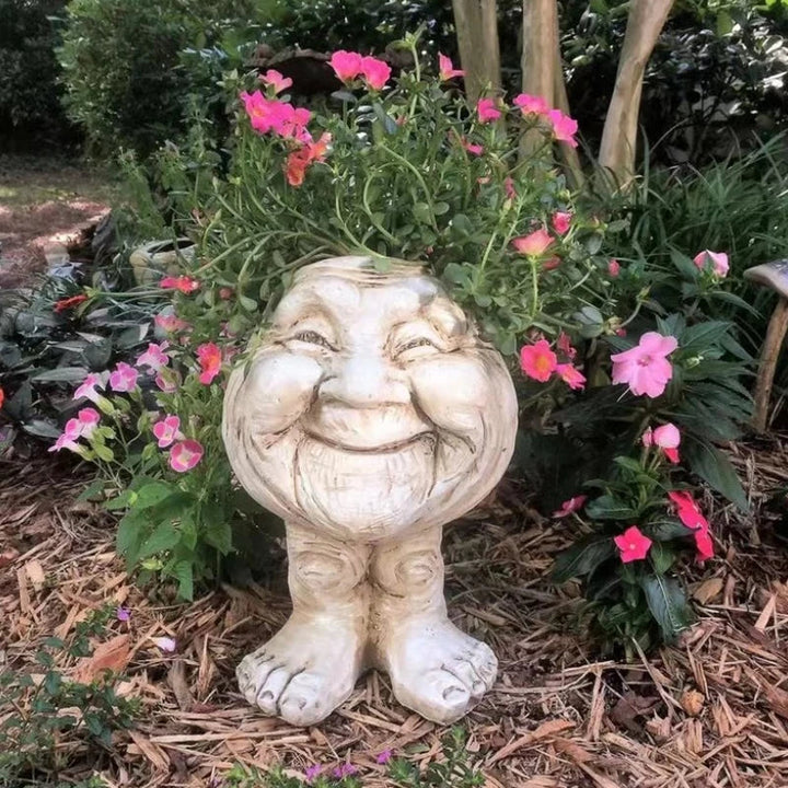 Funny Face Resin Succulent Planter - GigglePot-1-State of Style